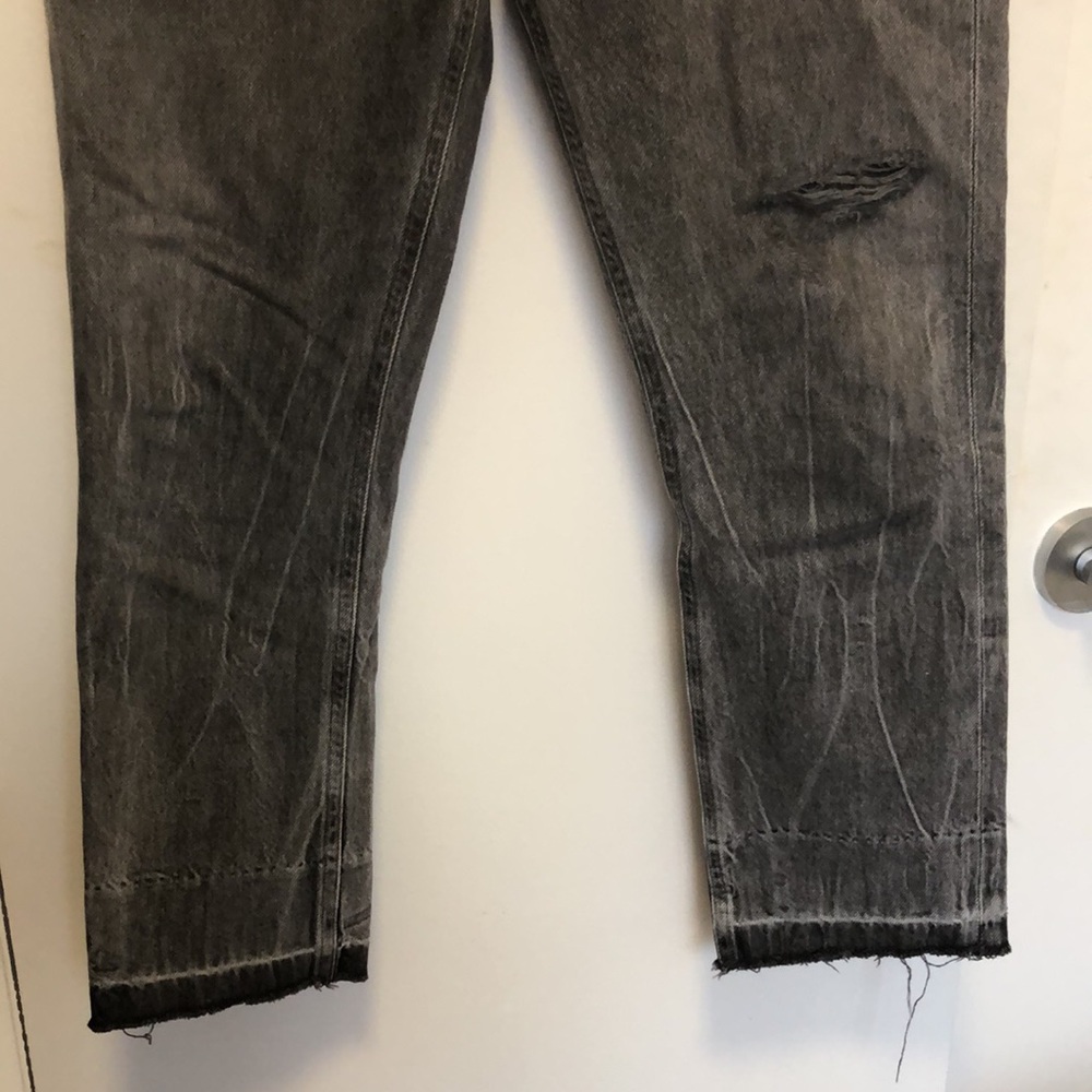 Agolde Riley Distressed Jean Gray - Picture 4 of 8
